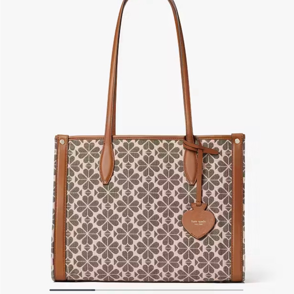Kate Spade Brown Floral Tote Bag